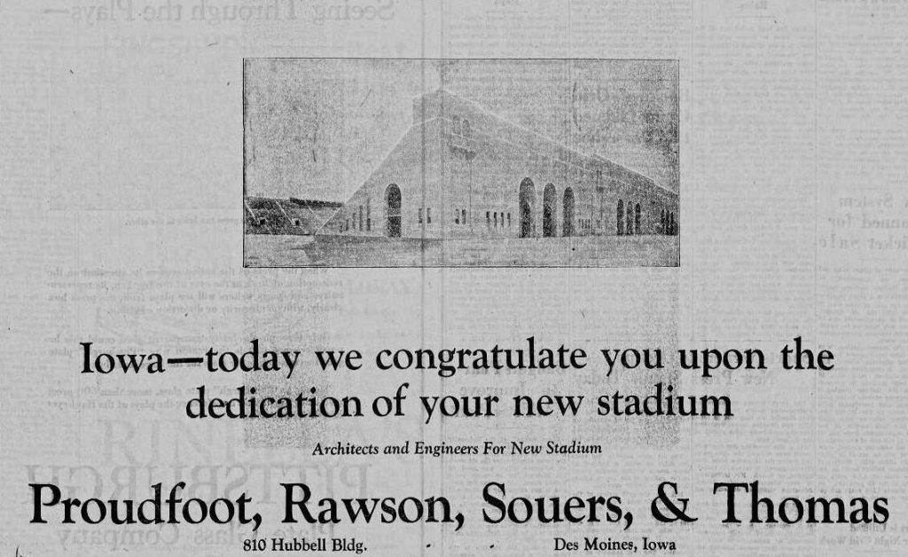 University of Iowa's Kinnick Stadium. A vintage football stadium design.